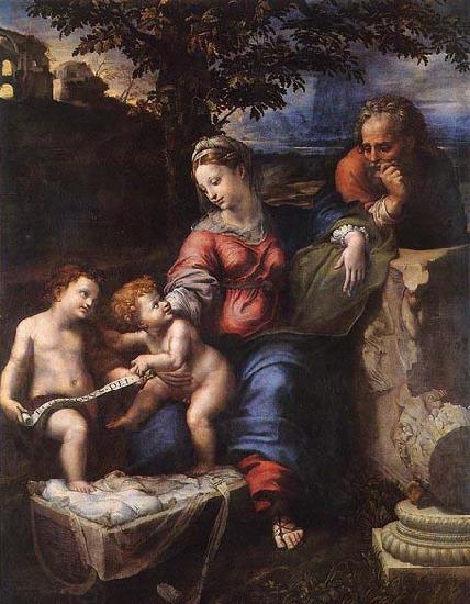 RAFFAELLO Sanzio Holy Family below the Oak oil painting picture